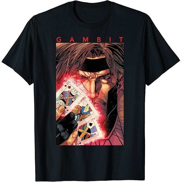 Amazon | Marvel X-Men Gambit Glowing CardsグラフィックTシャツ T
